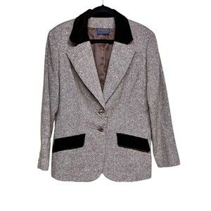 Vintage Pendleton Virgin Wool‎ Blazer & Skirt Suit Brown Womens Size 10/12?